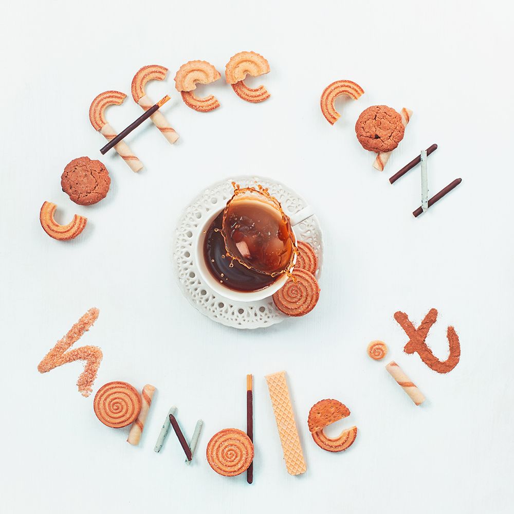 Food lettering: Coffee can handle it