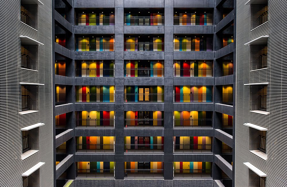 The colored doors