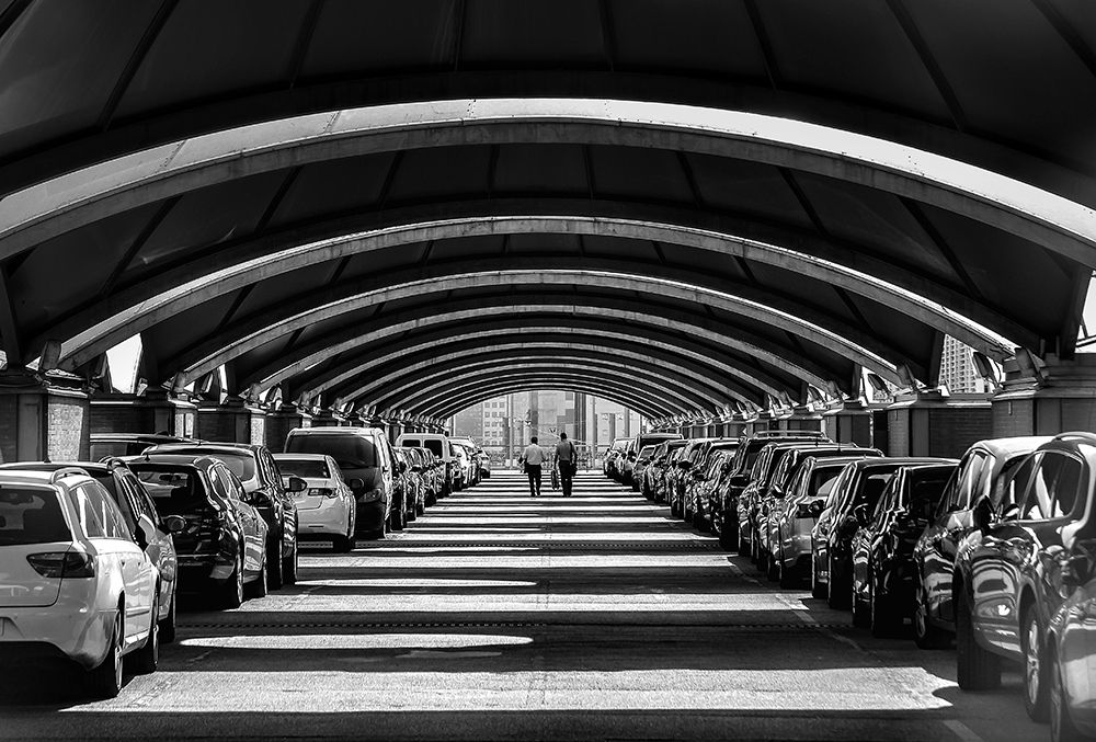 In the parking