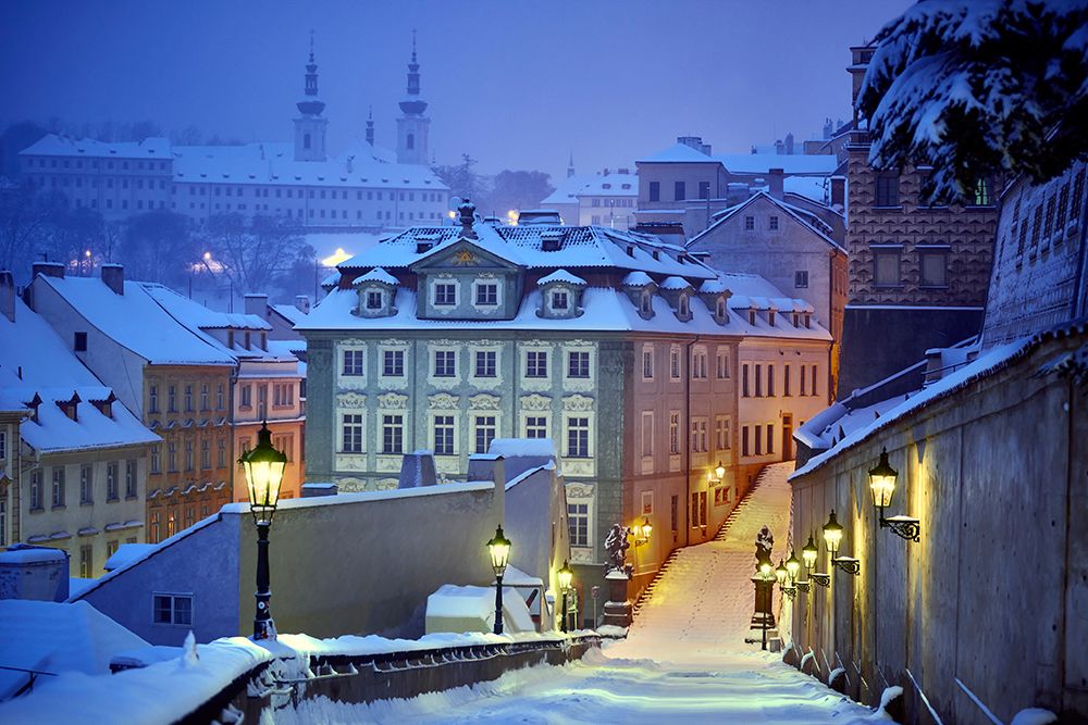 Prague in white