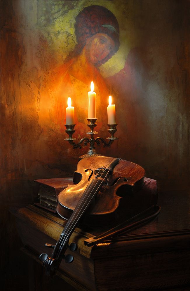 Still Life With Violin And Angel
