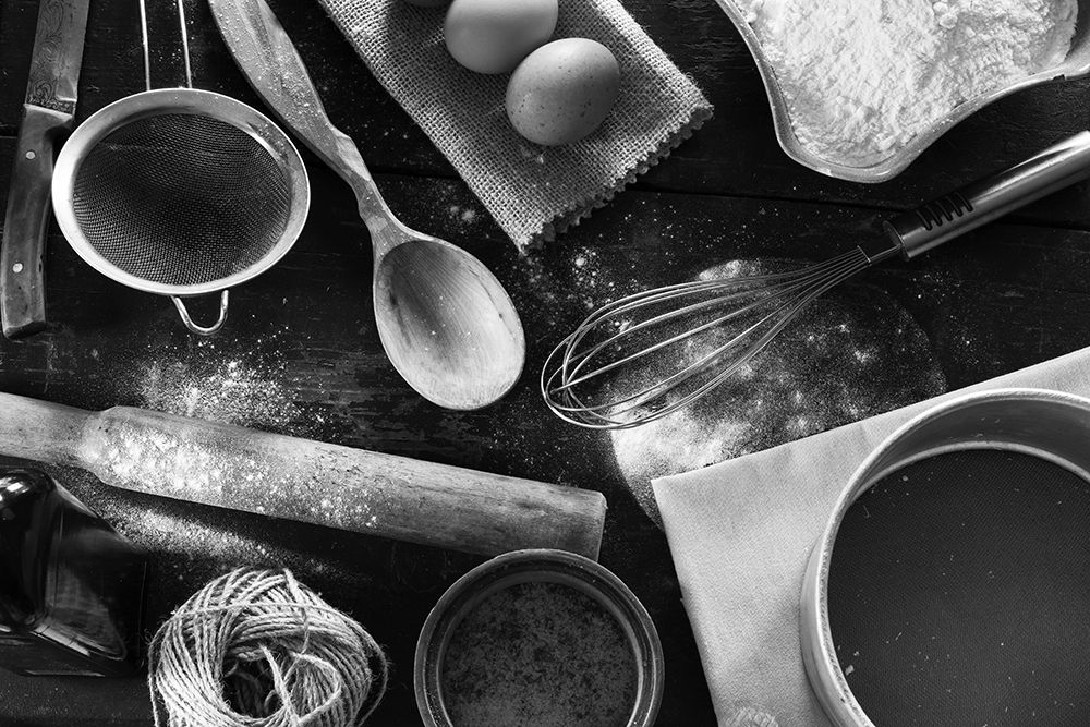 A Set Of Old Kitchen Items