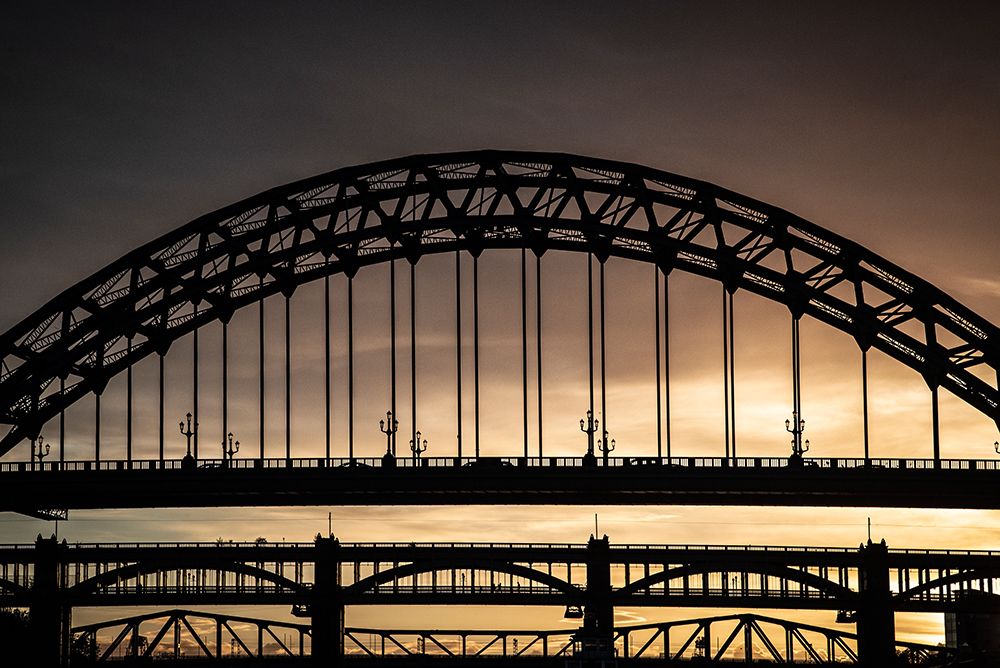 Evening-Tyne Bridges