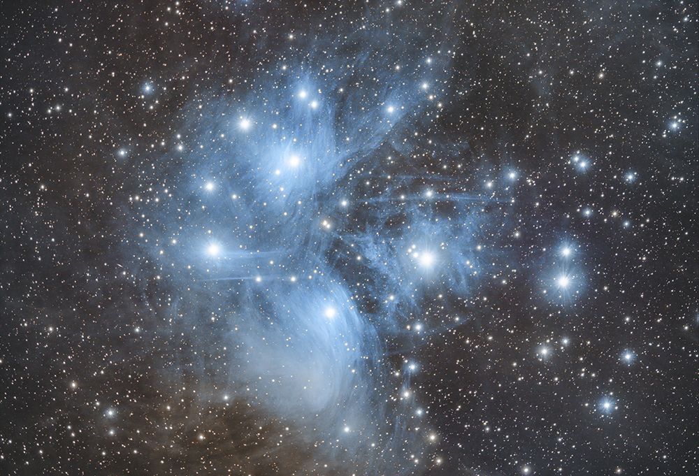 There Pleiades nebula