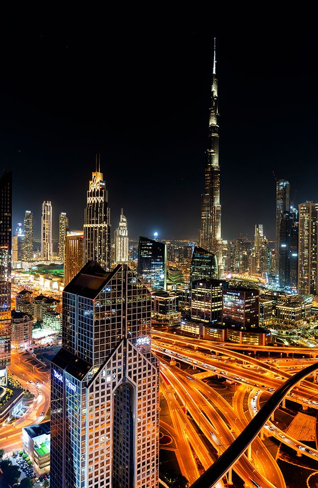 The night life of Dubai.