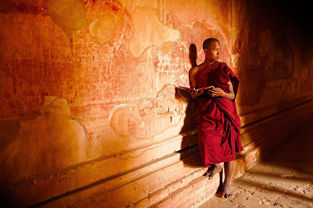 A monk in the monastery