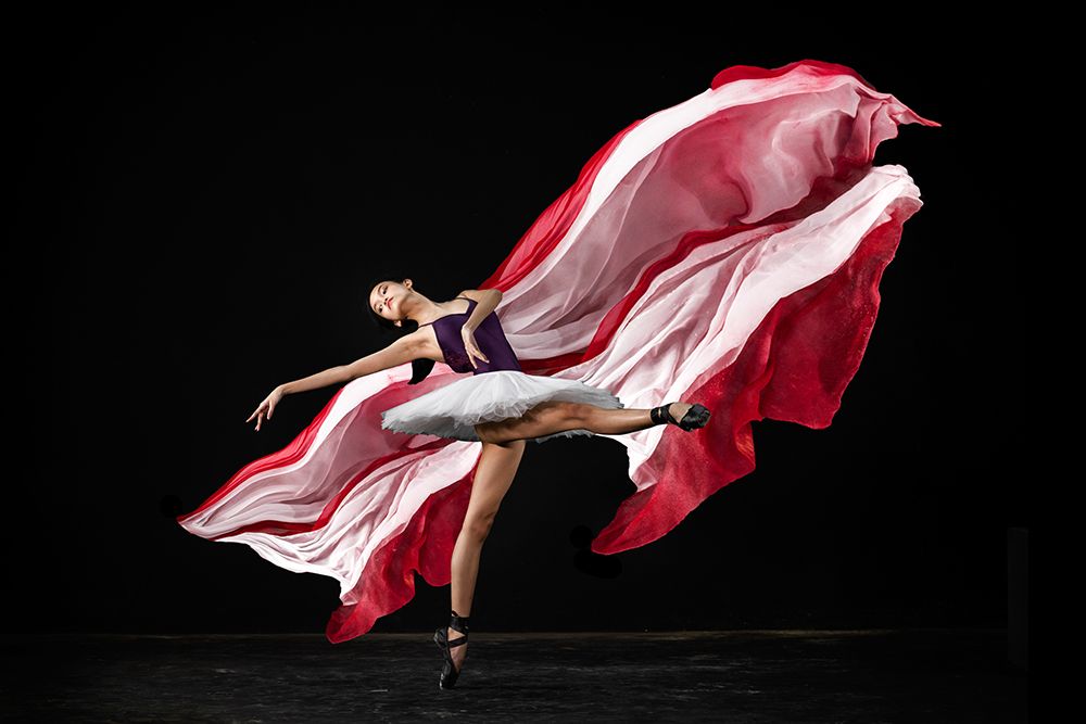 Red And White Balerina