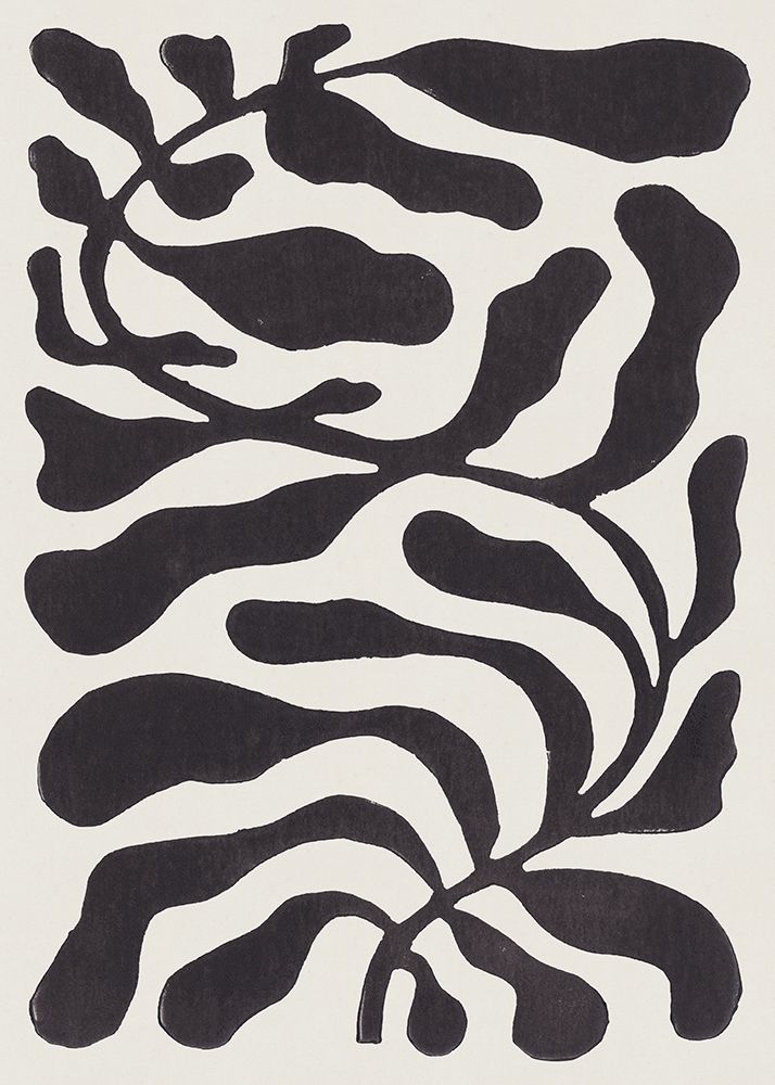 One Hundred-Leaved Plant #21 / Lino Print