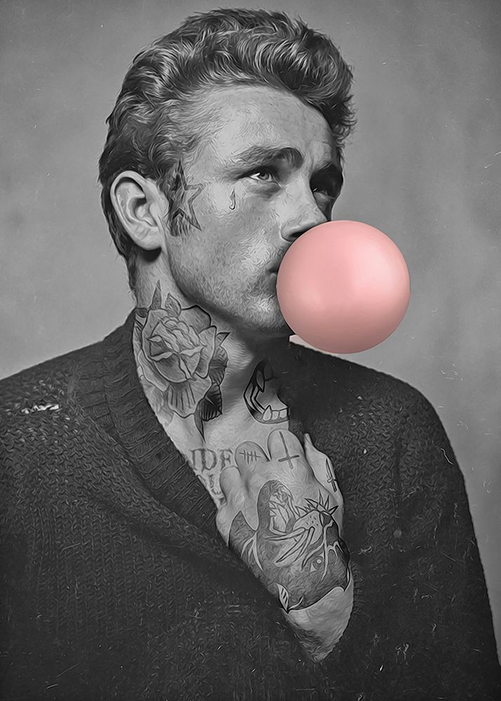 James Dean With BubbleGum 1