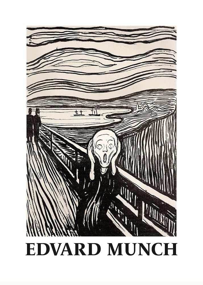 Skriet- The Scream - Monochrome Version
