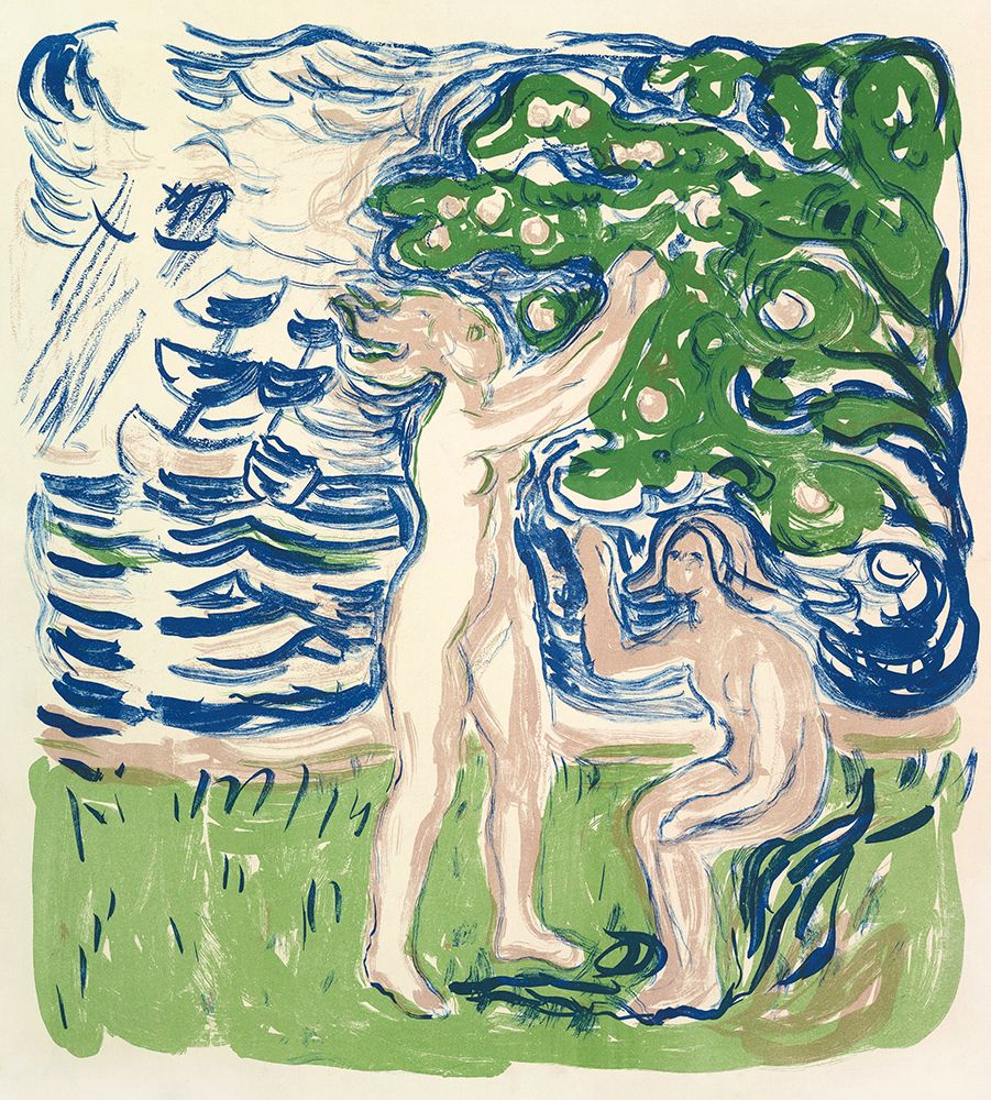 Girls Picking Apples