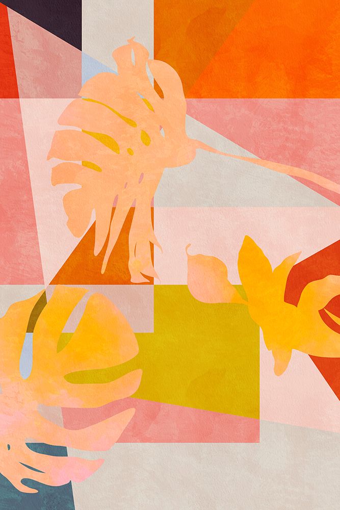 Organic Bauhaus Geometry Leaves