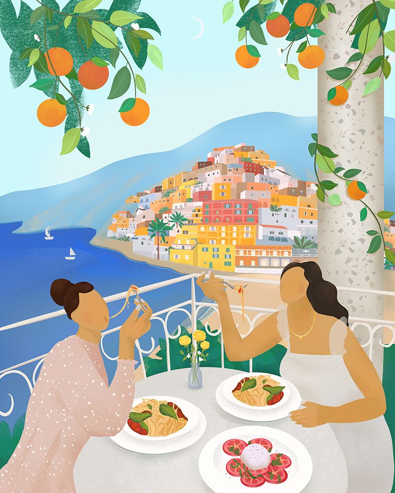 Girls in Positano