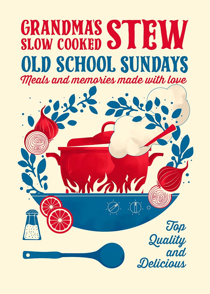 Grandmas Stew kitchen print