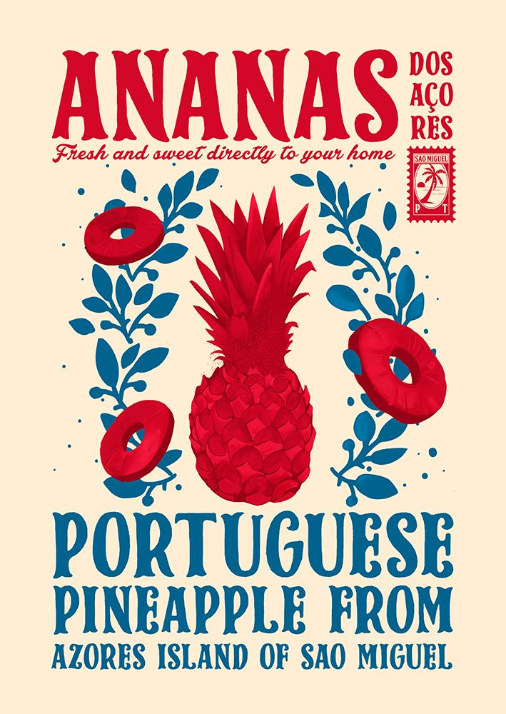 Pineapple kitchen print
