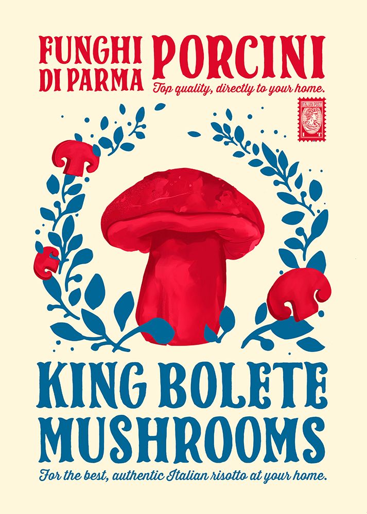 Porcini kitchen print