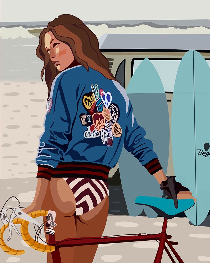 Bike 4X5 Print By Bohonewart