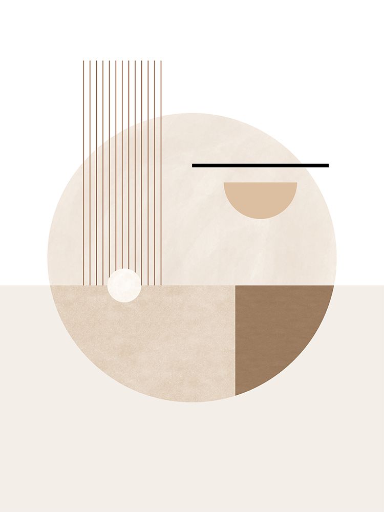 Neutral Semicircles Poster No.2