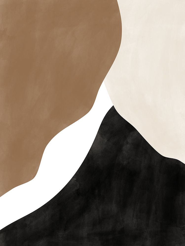 Abstract Beige And Brown Art No.1