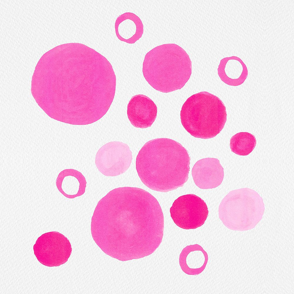 Pink Circles Large Small