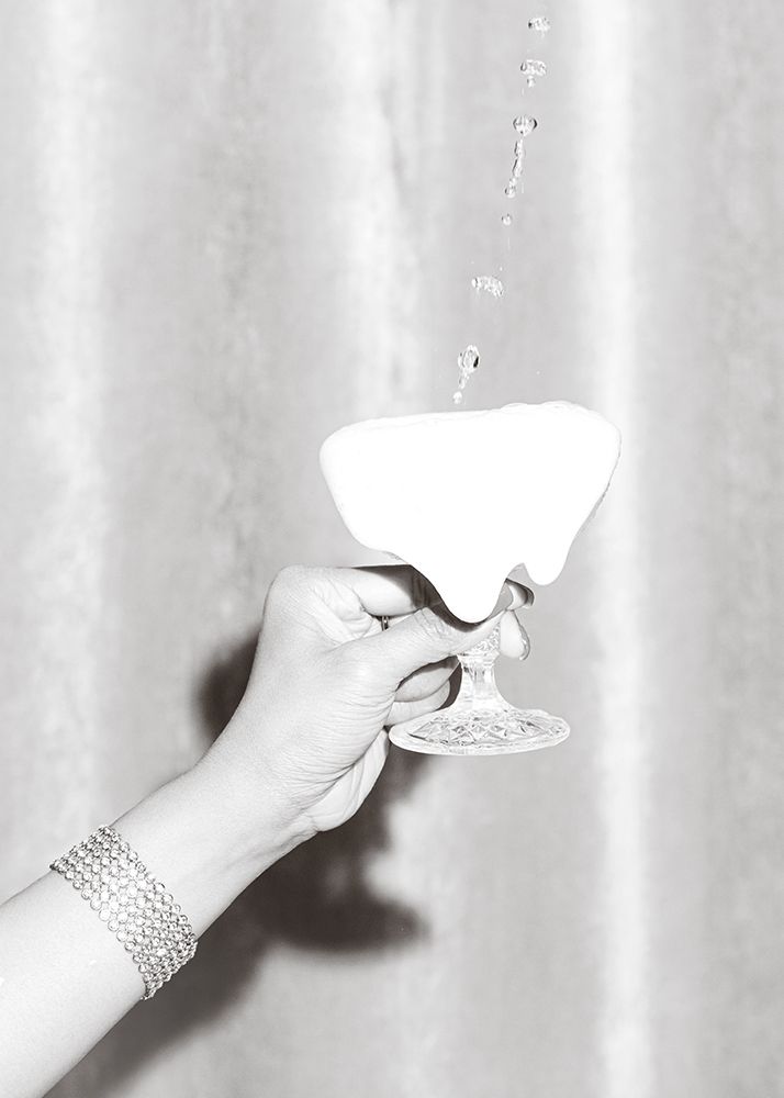 Hands Drink Glass Black And White