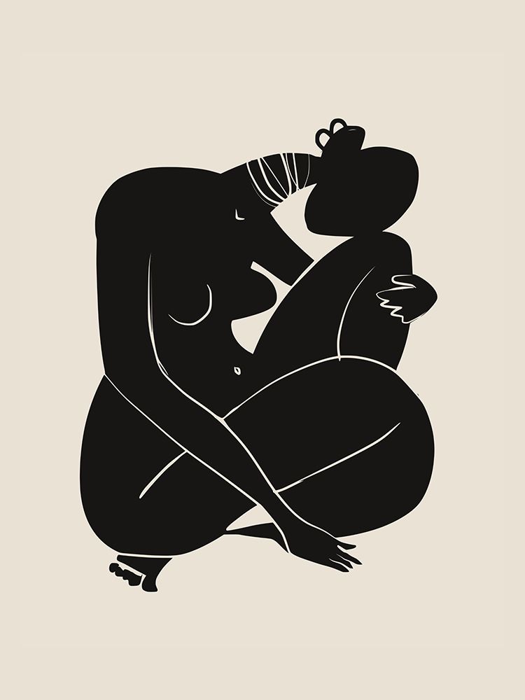 Baby Curl African Nude In Black