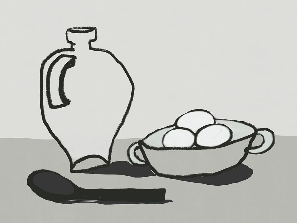 Jar and eggs
