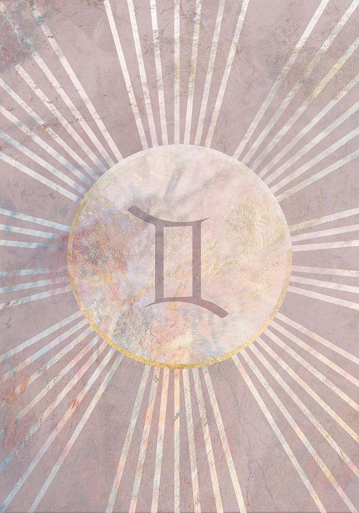 Gemini Boho Star Sign Sun