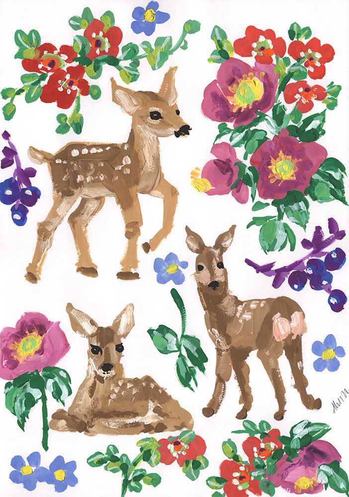 Winter Deer, Rainbow
