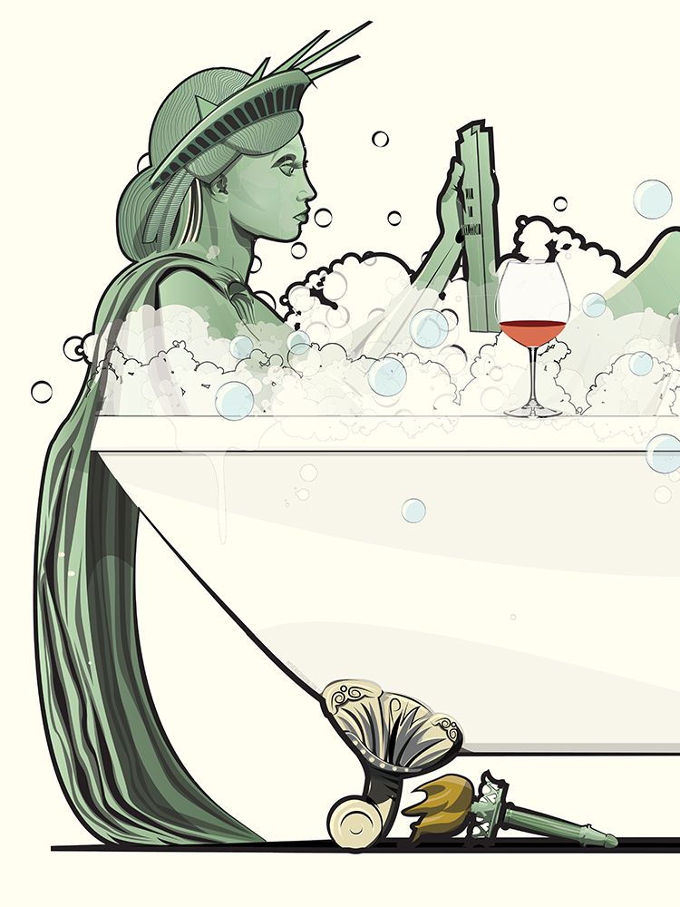 Statue of Liberty In the Bath