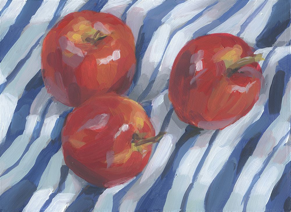 Three Red Apples