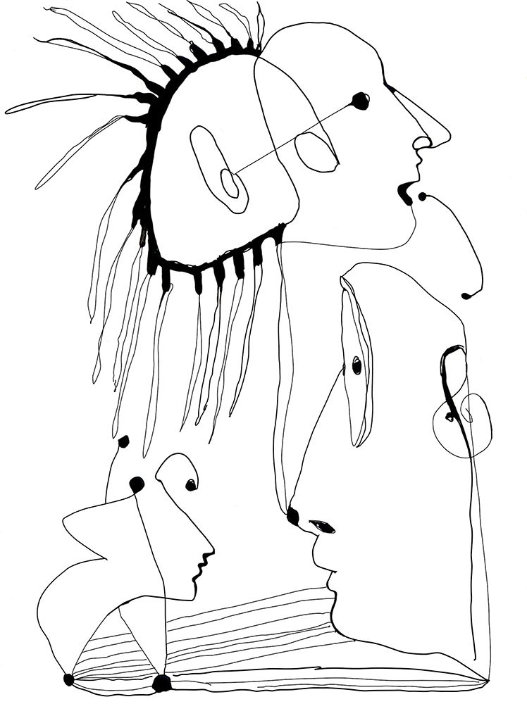 Surrealist drawing