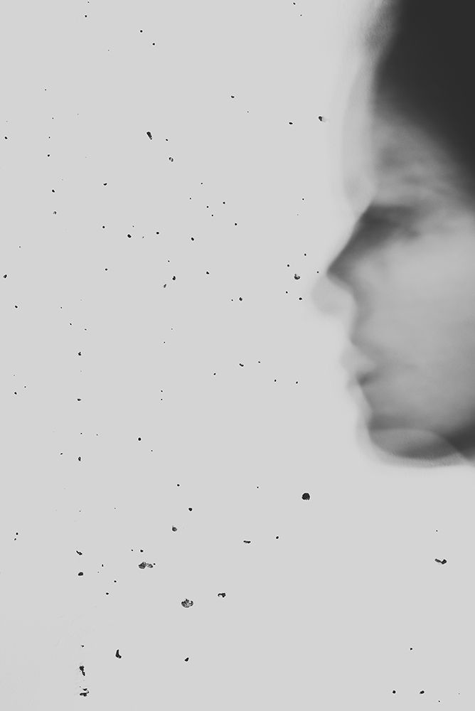 Selfportrait in black and white