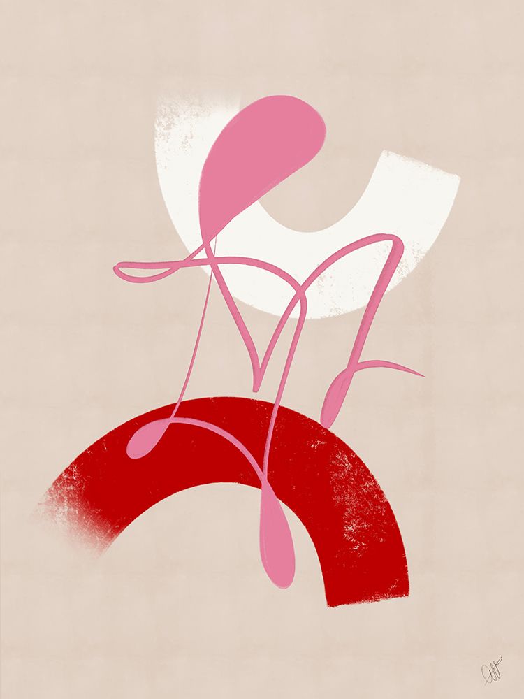 Red and Pink Abstract No. 3