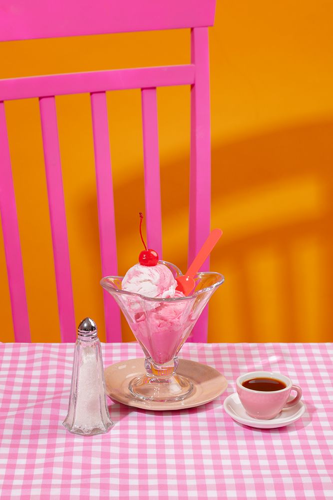 Ice cream and coffee