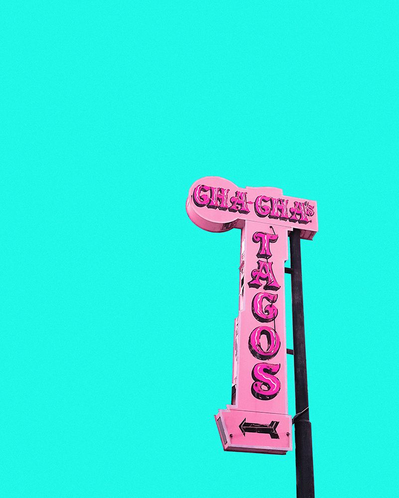 Cha-Chas Tacos Sign