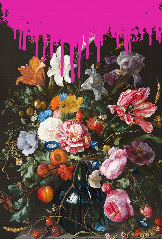 Vintage Botanical Altered Pinky Art