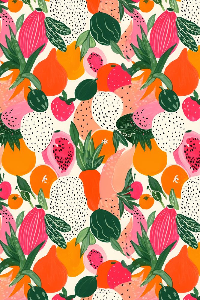 Fresh fruits pattern