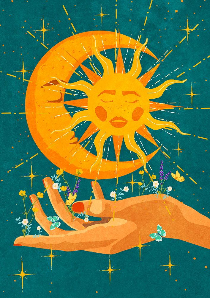 Sun and moon in my hand