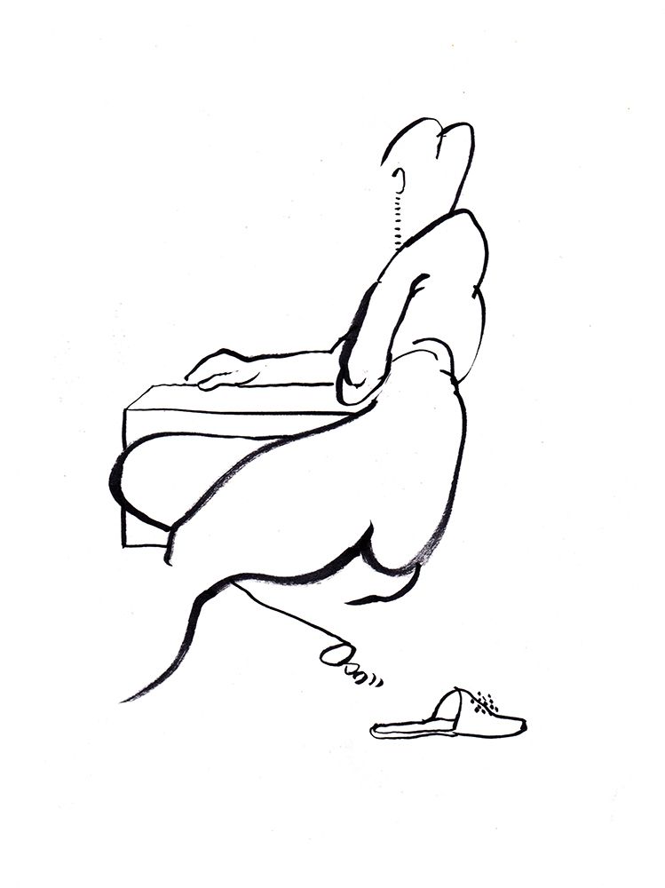 Sitting woman