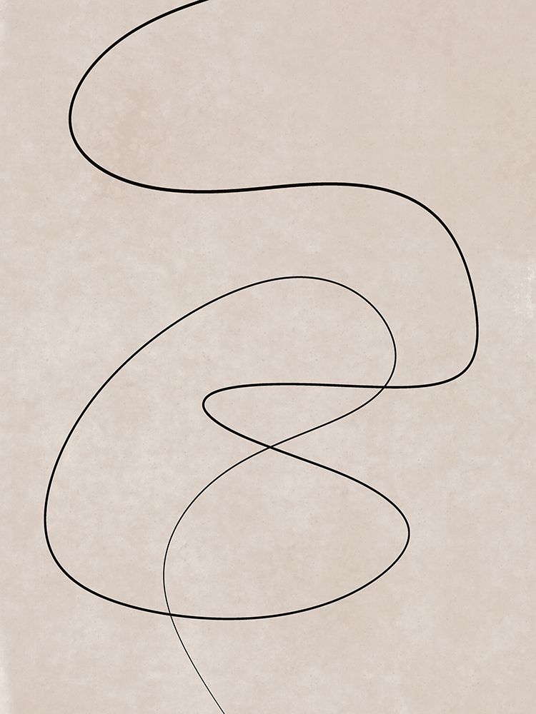 Minimal line art abstract drawing 02