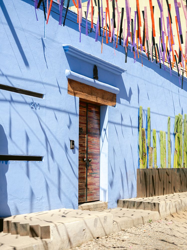 Oaxacan door - Colorful travel photography Mexico