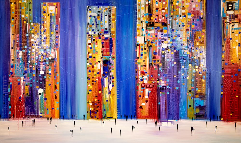 Ermilkina Night Streets 36x60 Oil