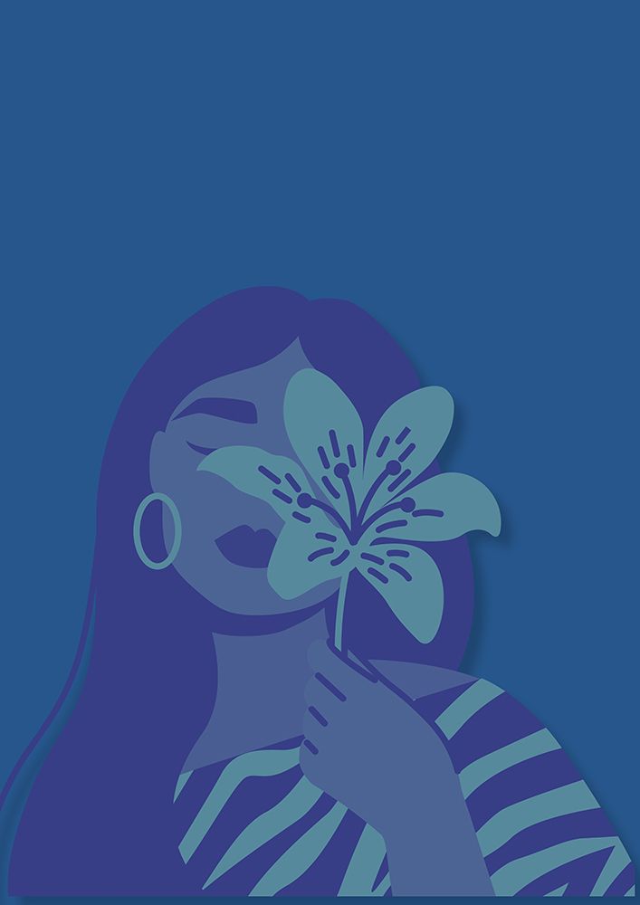 Blue Bloom Lady