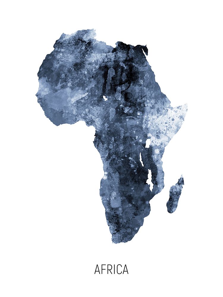 Africa Watercolor Map