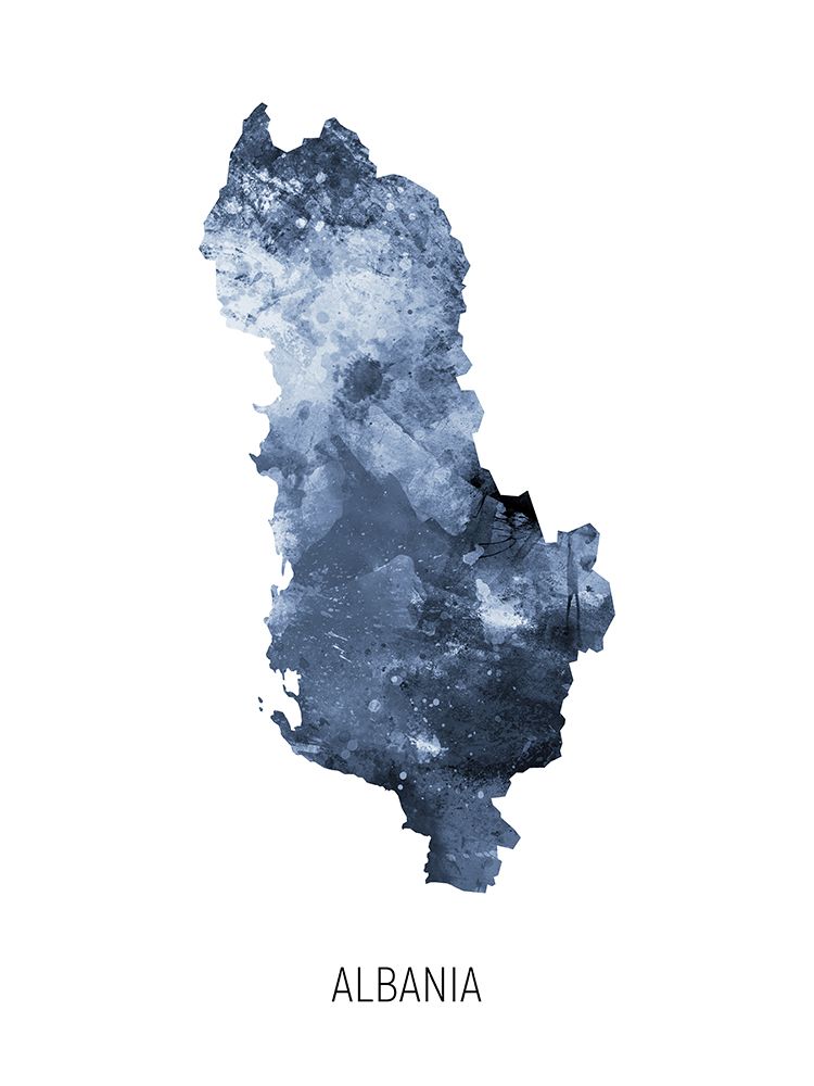 Albania Watercolor Map