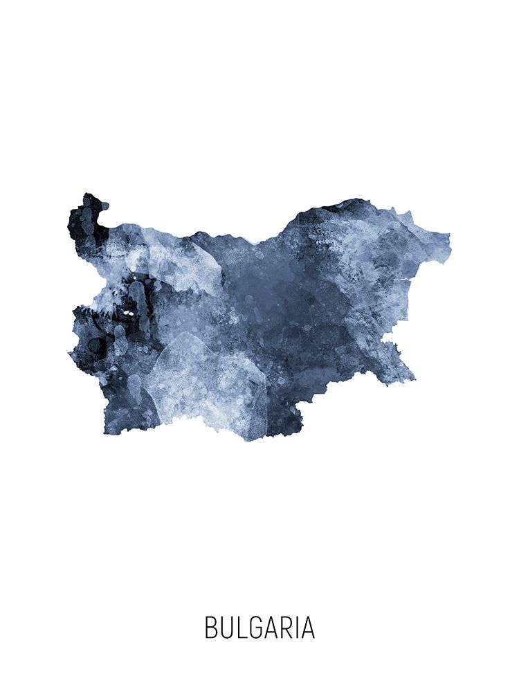 Bulgaria Watercolor Map
