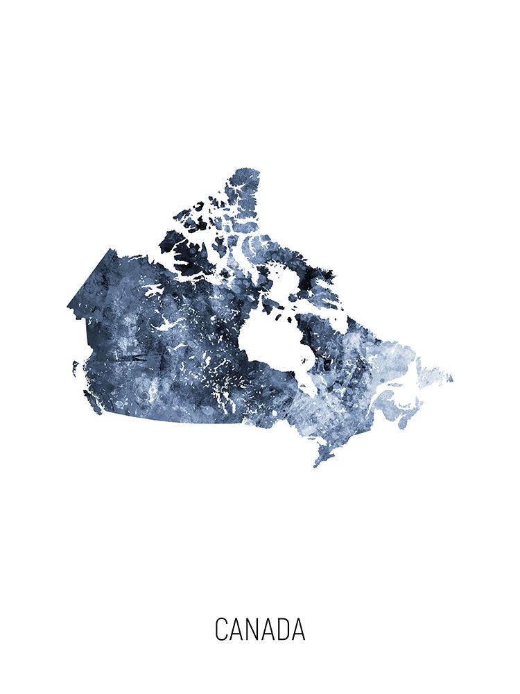 Canada Watercolor Map