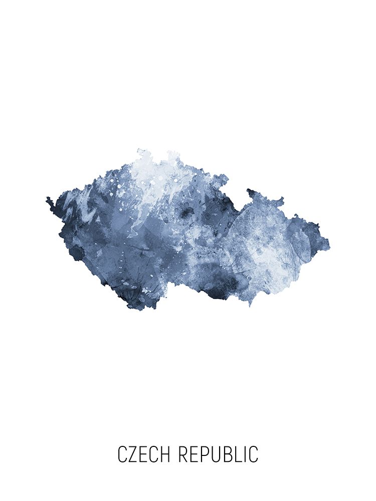 Czech Republic Watercolor Map