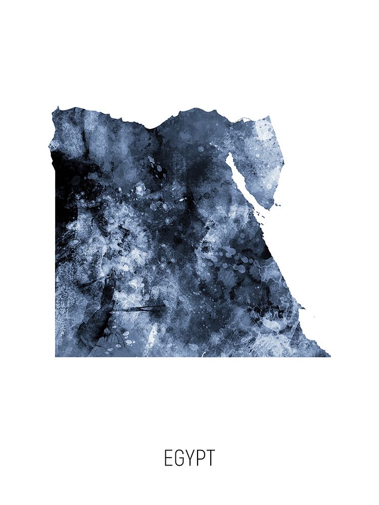 Egypt Watercolor Map